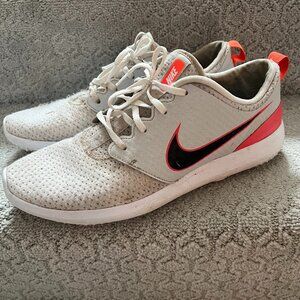 Nike Men’s Roshe G White & Red Golf Shoe Size US 11